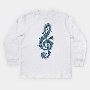 Music Note Kids Long Sleeve T-Shirt